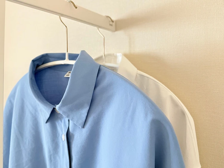 GUドルマンシャツ 素材アップ