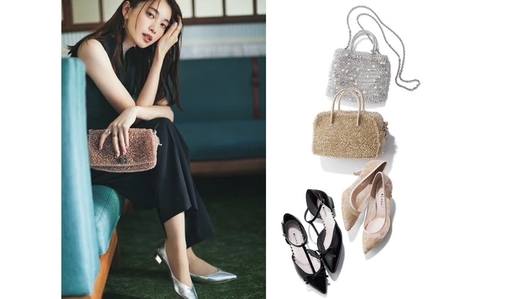 【結婚式のお呼ばれコーデ、30代のリアル】靴は「ダイアナ」、バッグは「アンテプリマ」が席巻中！