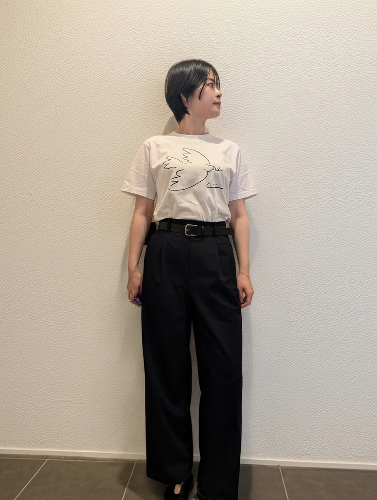 【ユニクロUT】骨格ストレートの綺麗め&着痩せTシャツコーデ_4_1
