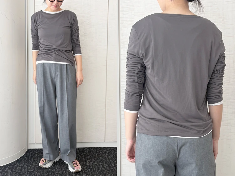 【UNIQLO(ユニクロ)】話題の「シアーT」新色をライターが試着レビュー!ほどよい透け感と抜け感でキレイ見え #BAILA読む試着室