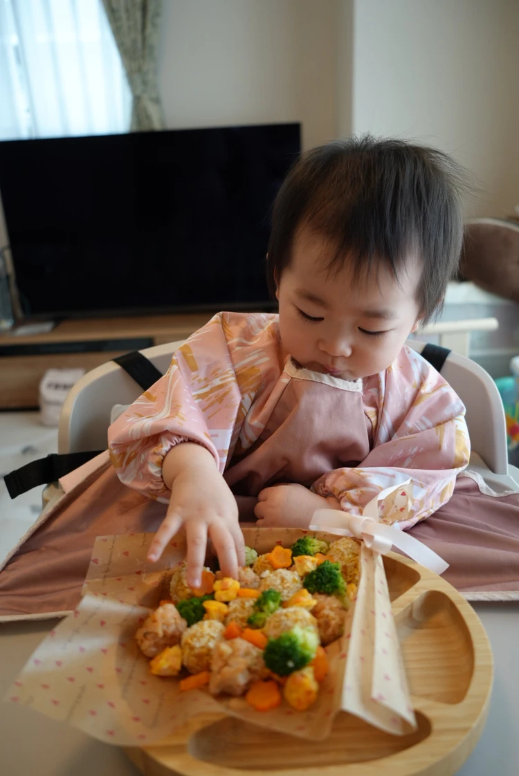 1歳女の子バースデーお家でお祝い【お祝いプレート、スマッシュケーキ】_4_1