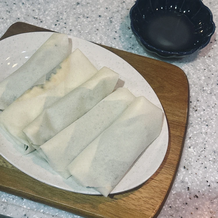 長谷川あかりさんレシピ"豆腐と塩昆布の春巻き"