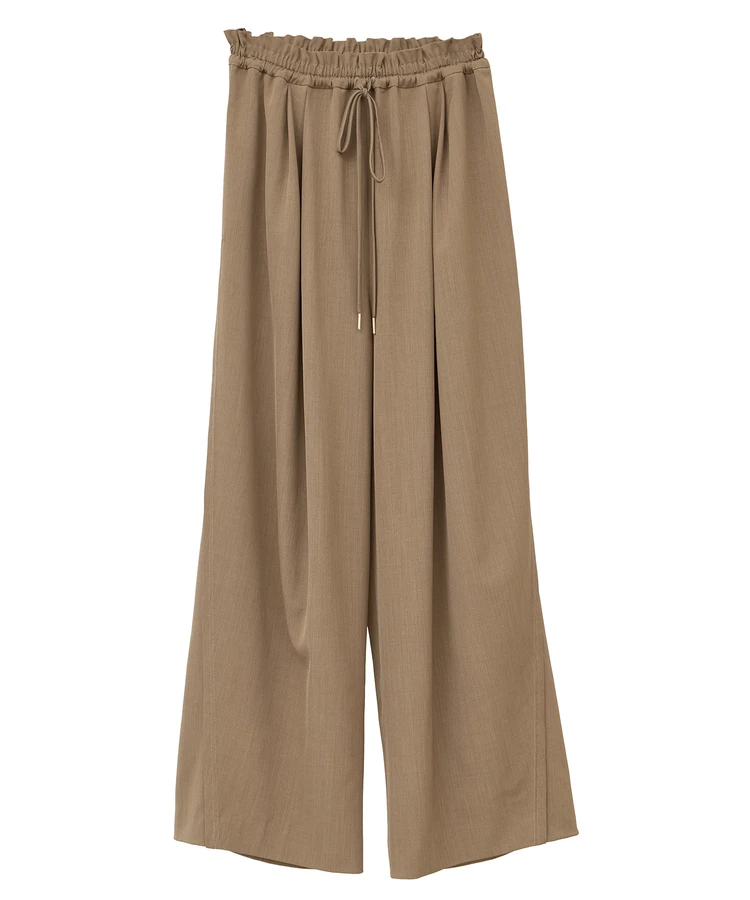 イェッカ ヴェッカ サイドラインイージーワイドパンツ キャメル