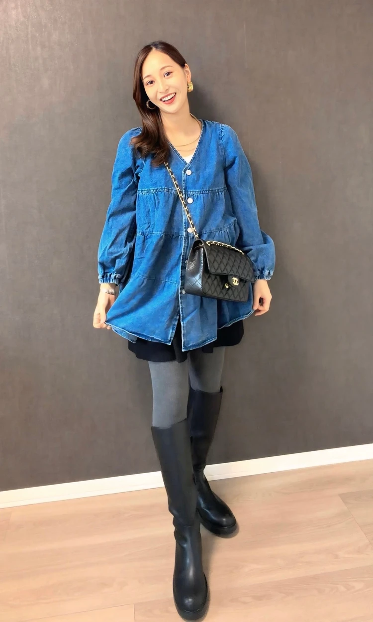 妊娠9ヶ月マタニティコーデ