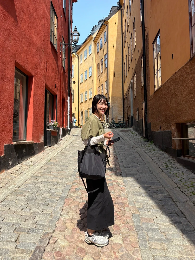 旅行が好きなバイラーズ。ガムラスタンで撮った写真