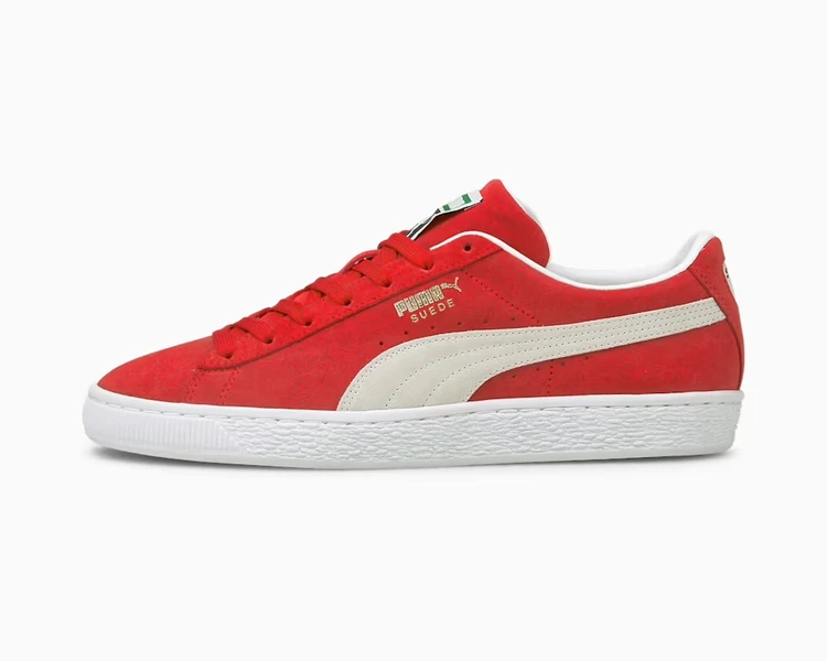 プーマ　スウェード クラシック XXI スニーカー　High Risk Red-Puma White
