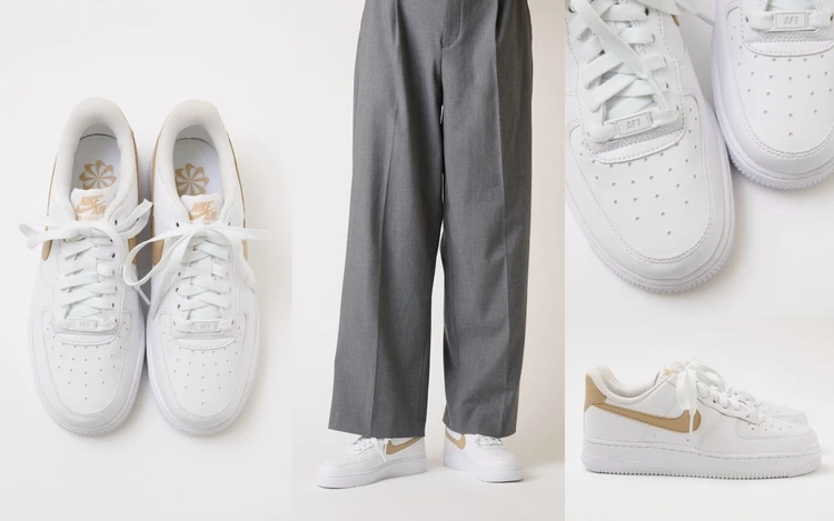 【ナイキ】エア フォース 1は適度な重みが快適さを高める！スニーカーの選び方も【きれいめ派の通勤・休日スニーカー】