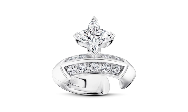 LV ダイヤモンド イヤーカフ(ホワイトゴールド×LV モノグラムスターカットダイヤモンド×ダイヤモンド)¥715000~