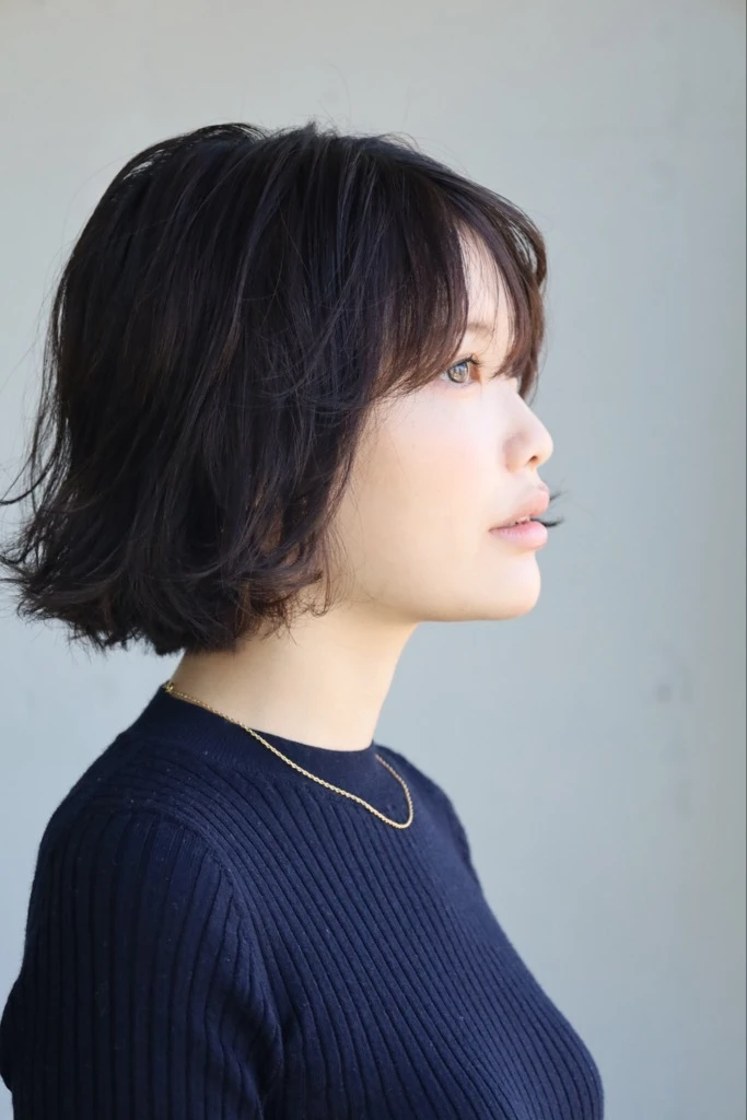 30代髪型・ボブのサイド