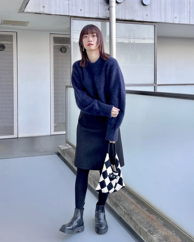 きれいめカジュアル派の冬のスカートコーデ5選【161cm/骨格ウェーブ】_3