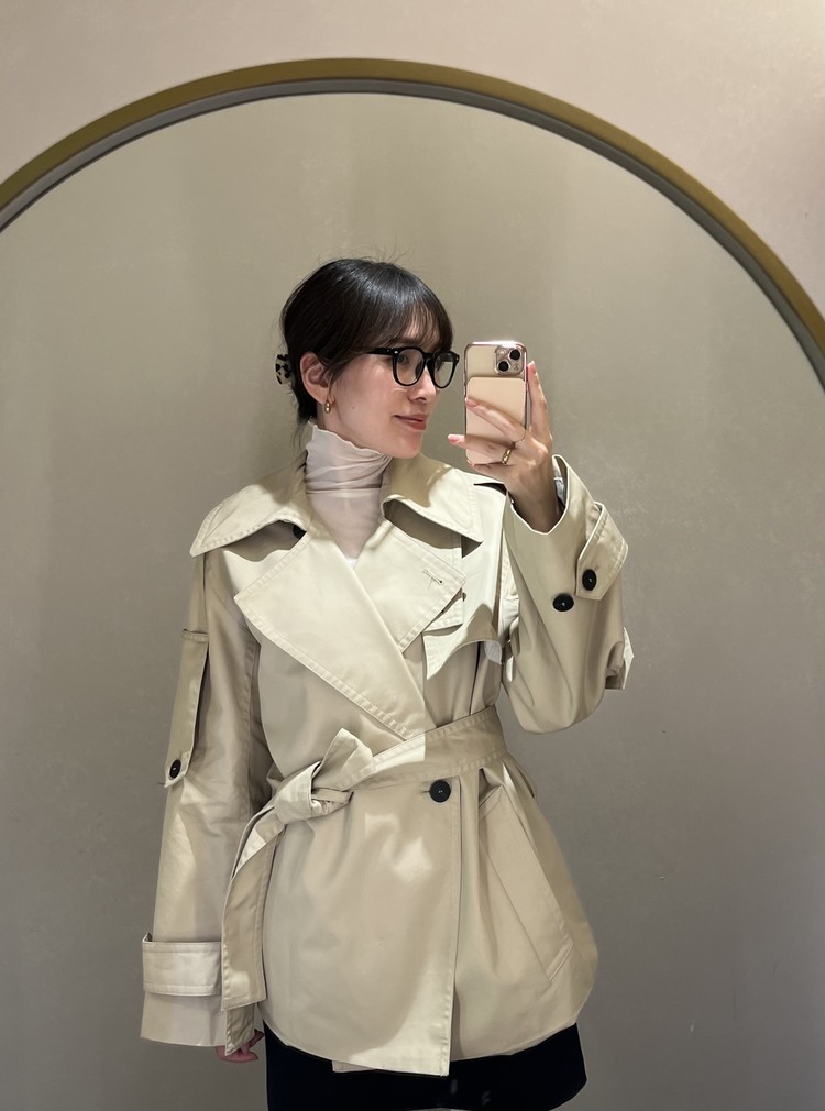 ZARA(ザラ)ZW COLLECTION 撥水加工入りショートトレンチコート