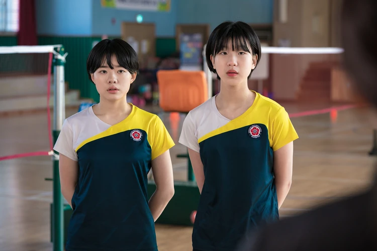 ラケット少年団 メイン女子選手の2ショット