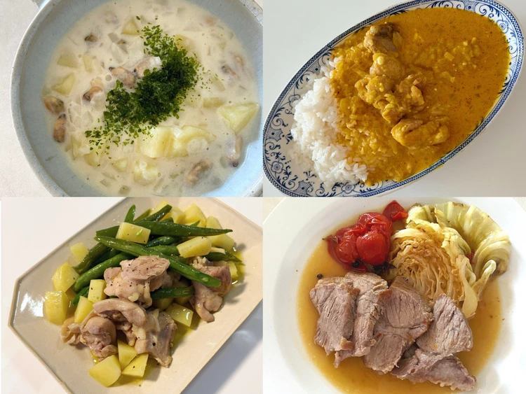 【長谷川あかりのご自愛ごはん】簡単でおいしい煮込みレシピ10選。カレー、鍋、ワイン蒸しなど。時短でも本格的な味わいに！