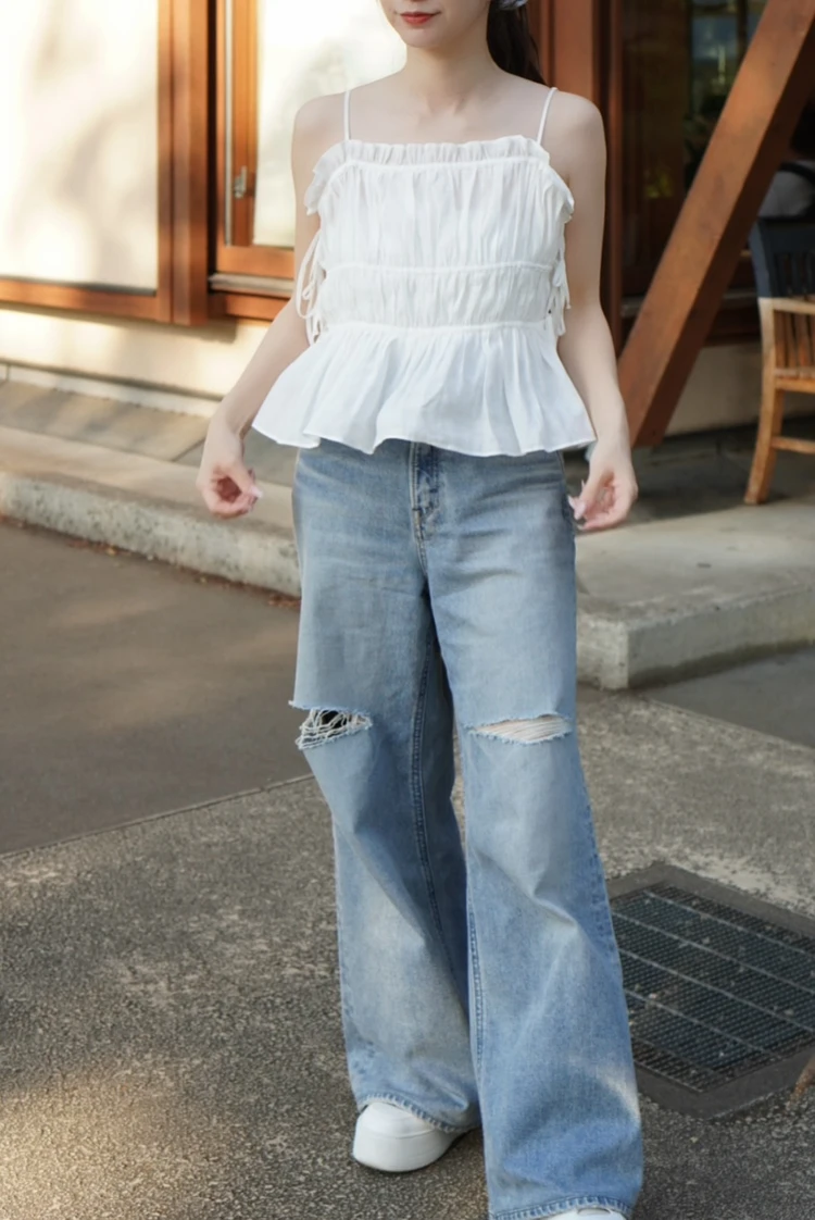 【YANUK】骨格ウェーブ必見♡この夏ヘビロテ確定のルーズデニム”MARY”を徹底レビュー！_4_2
