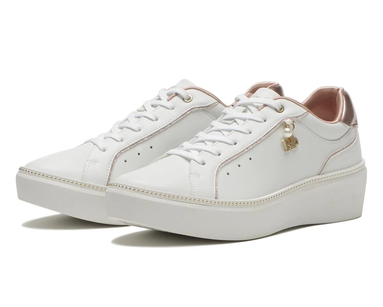 ホーキンススポーツ　厚底スニーカー　WHITE／PINK