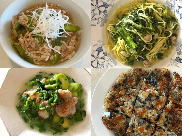 【長谷川あかりのご自愛ごはん】春野菜を使ったレシピ7選。新玉ねぎのチヂミ、アスパラガスのあんかけ丼など。体に嬉しい栄養が満載！