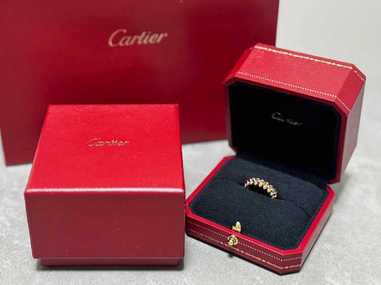 【Cartier】クラッシュ ドゥ カルティエ リング ピンクゴールド k18リング　K18指輪　k18アクセサリー　ご褒美ジュエリー　一生モノジュエリー　一生物ジュエリー　地金