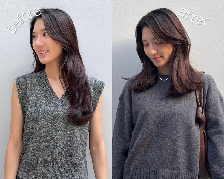 髪型をレイヤーミディアムにしたら、秋冬服コーデも捗った♡_1