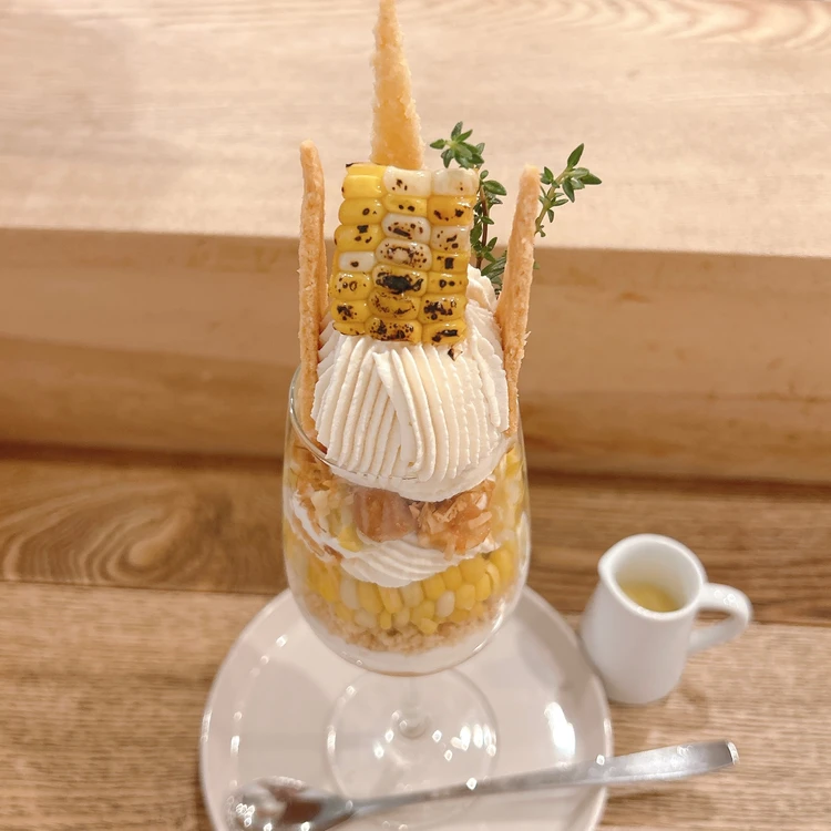 パフェバーagari「トウモロコシとココナッツのパフェ」