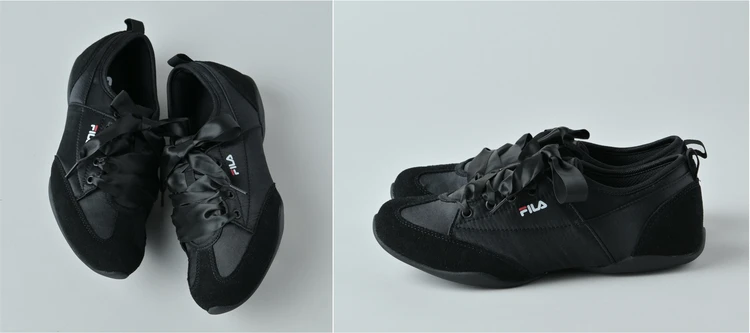 【FILA（フィラ）】軽量＆1万円以下！ スカートと好相性のバレエコアスニーカー【きれいめ服に似合う黒スニーカー】