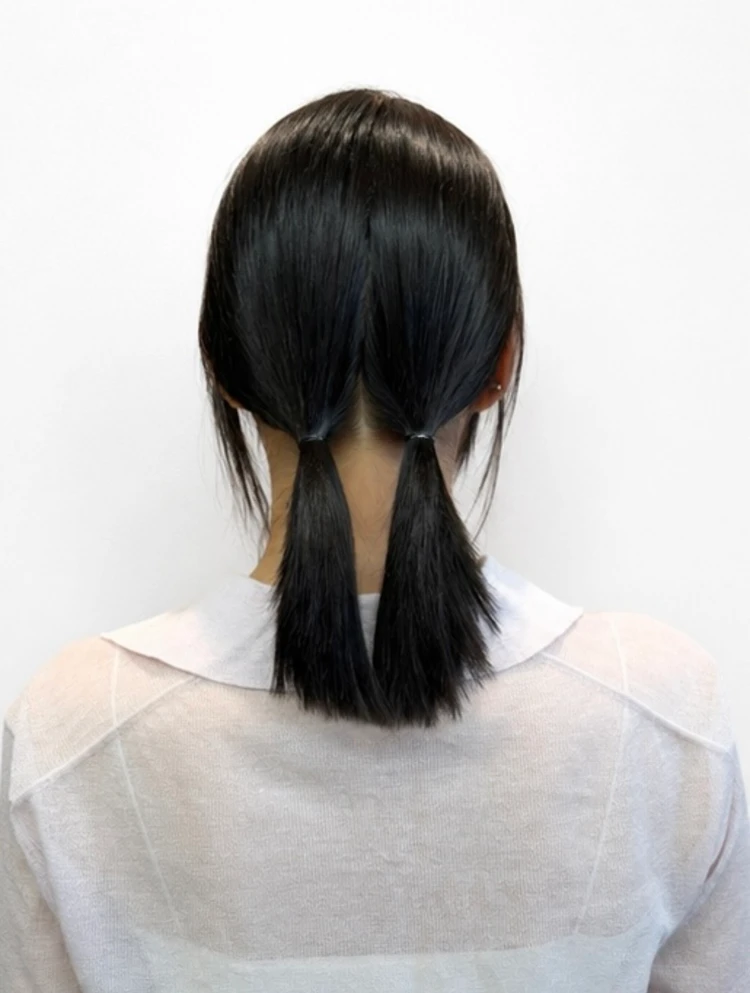 30代髪型・ミディアムのヘアアレンジプロセス1