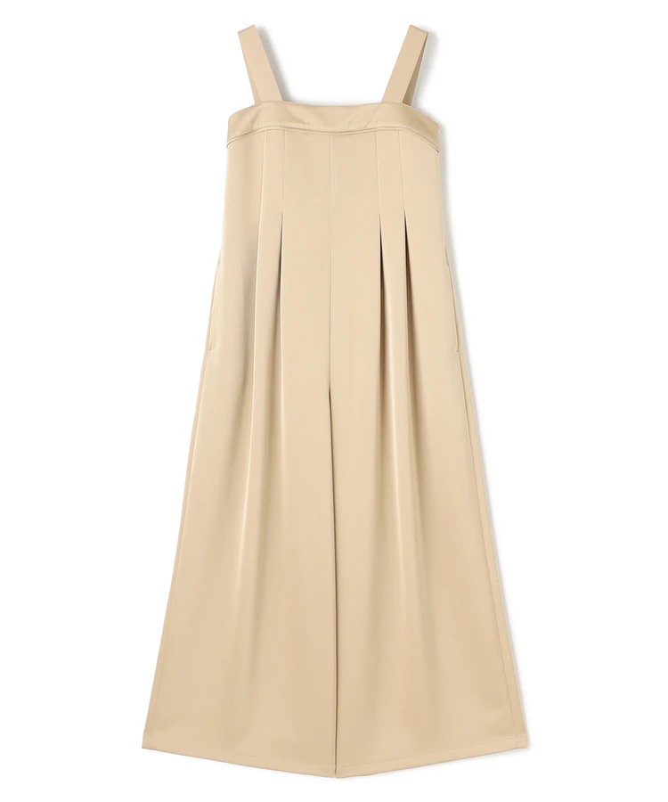 アンクレイヴ　SHINY W-SATIN　オールインワン　ゴールドベージュ