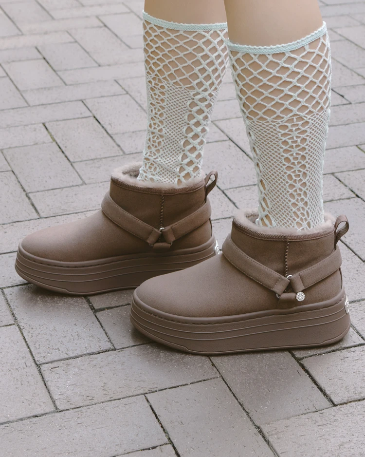 Ankle Fur Boots　２色展開