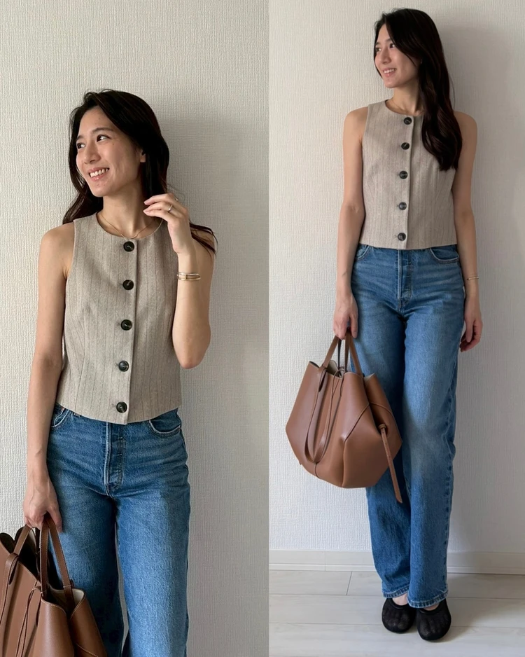 LEVI'Sの名品"RIBCAGE"のストレートデニムで楽しむ大人カジュアル_3