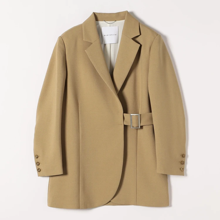 カランシエル ダブルクロス ベルト ジャケットテーラード ジャケット ¥18700