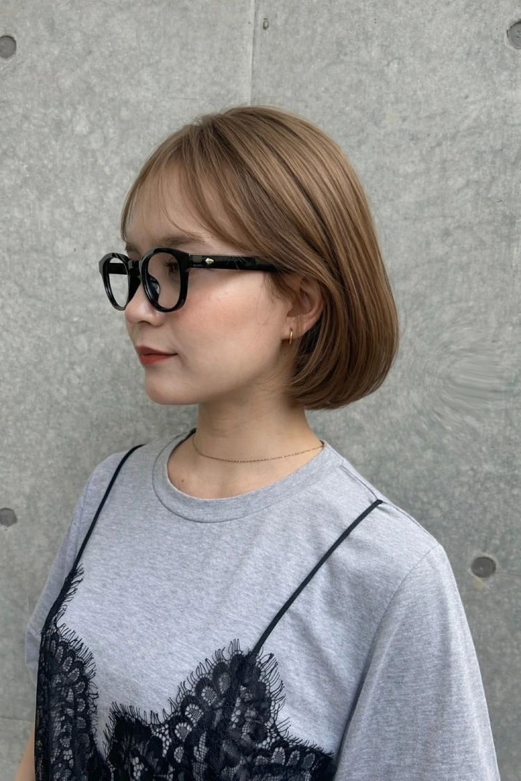 30代 髪型 ボブのサイド