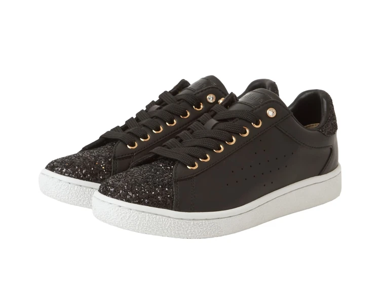 +diana(プラス ダイアナ) グリッタースニーカー クロ