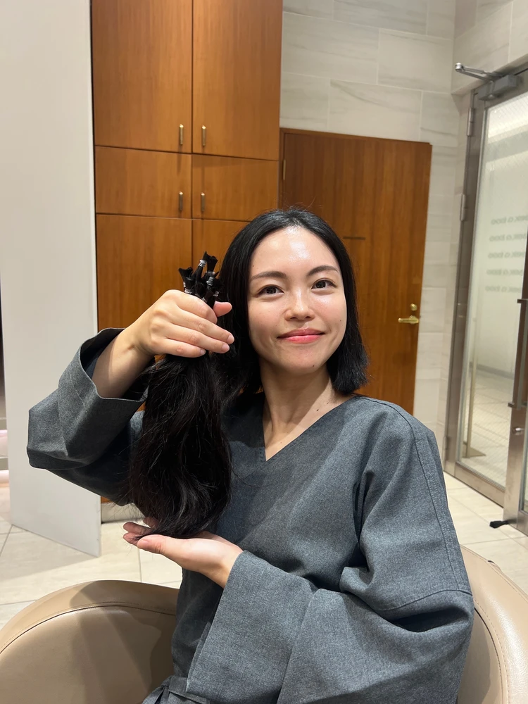 人生初のヘアドネーション！ロングからばっさりボブに♡_3_2