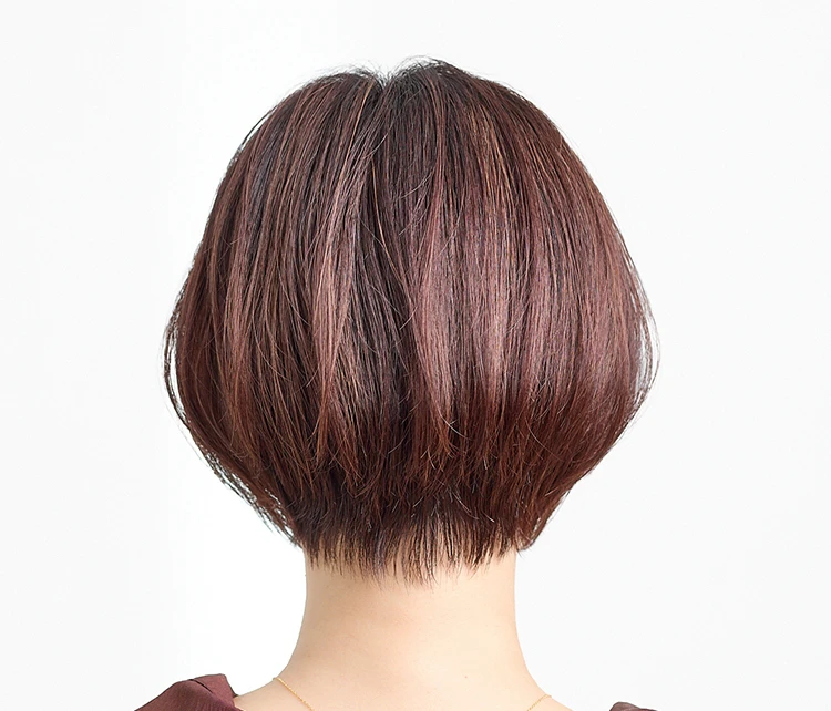 マッシュショートボブ　バック