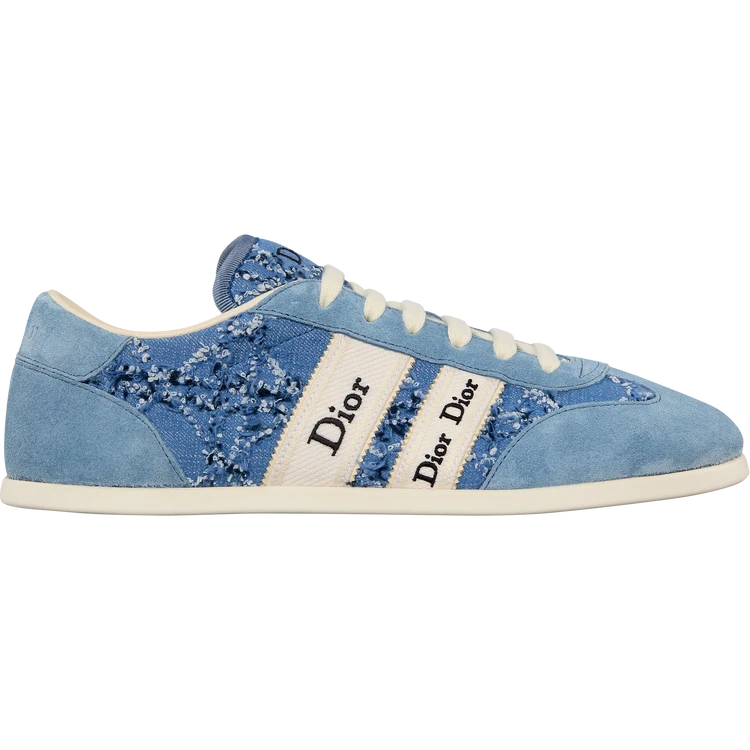 ディオールリボンスニーカー　ブルー系