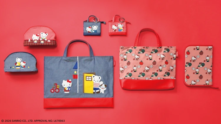 オリジナルカットジャカード生地を使用したバッグやポーチ