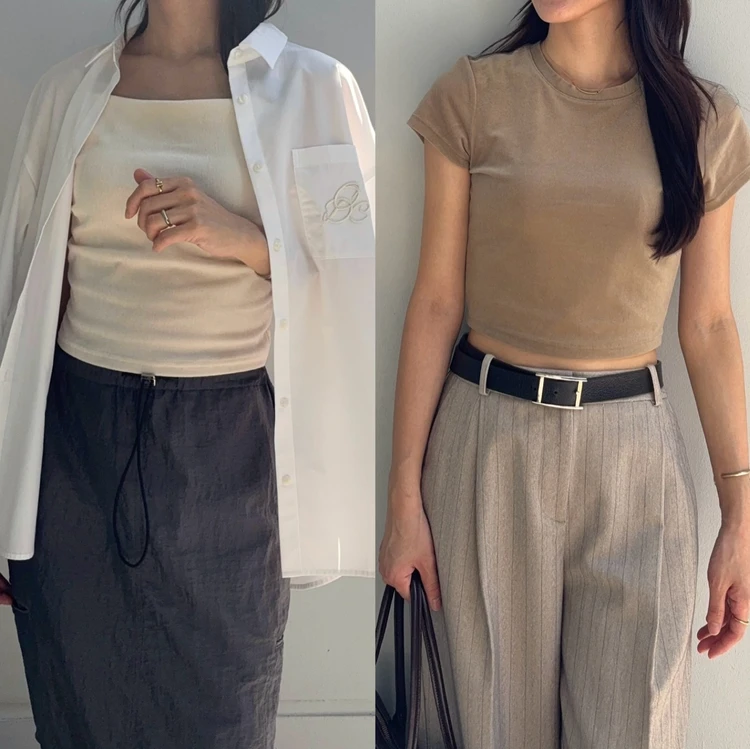 【GU】¥1,290の"ベロアトップス"で始める、残暑の秋支度_8