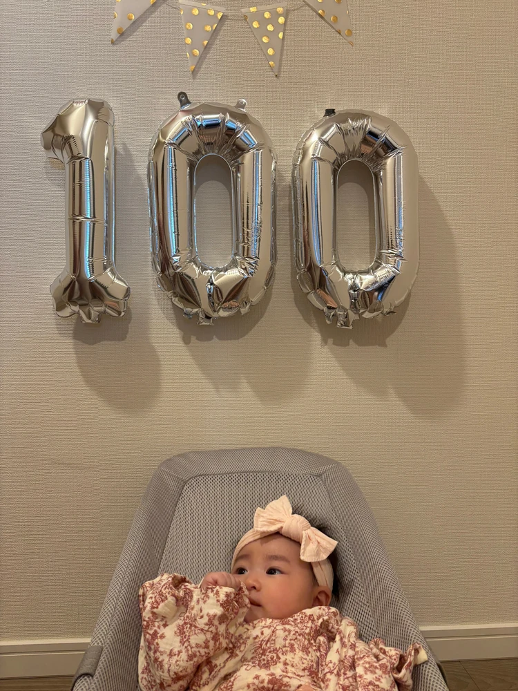 100日祝いバルーン