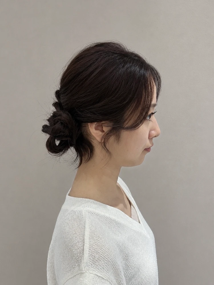 30代髪型・ロングのサイド