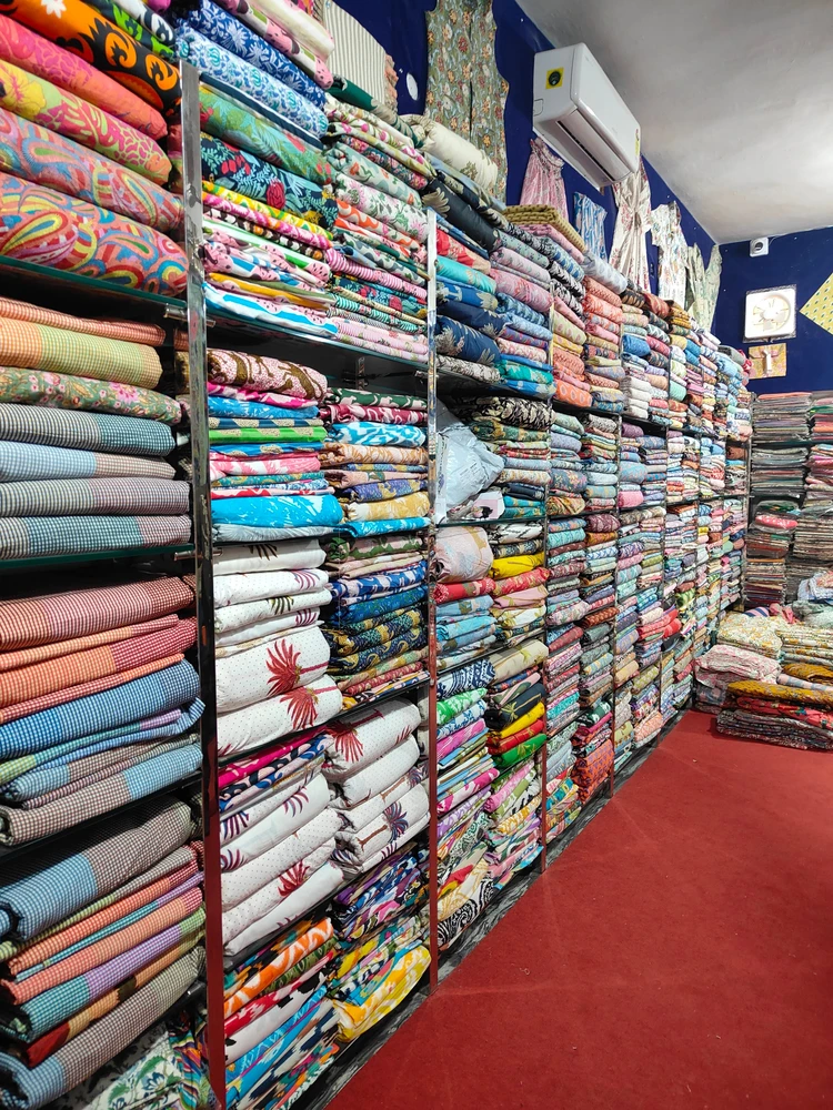 インド　ジャイプール　The Fabric Craft　ブロックプリント　内観