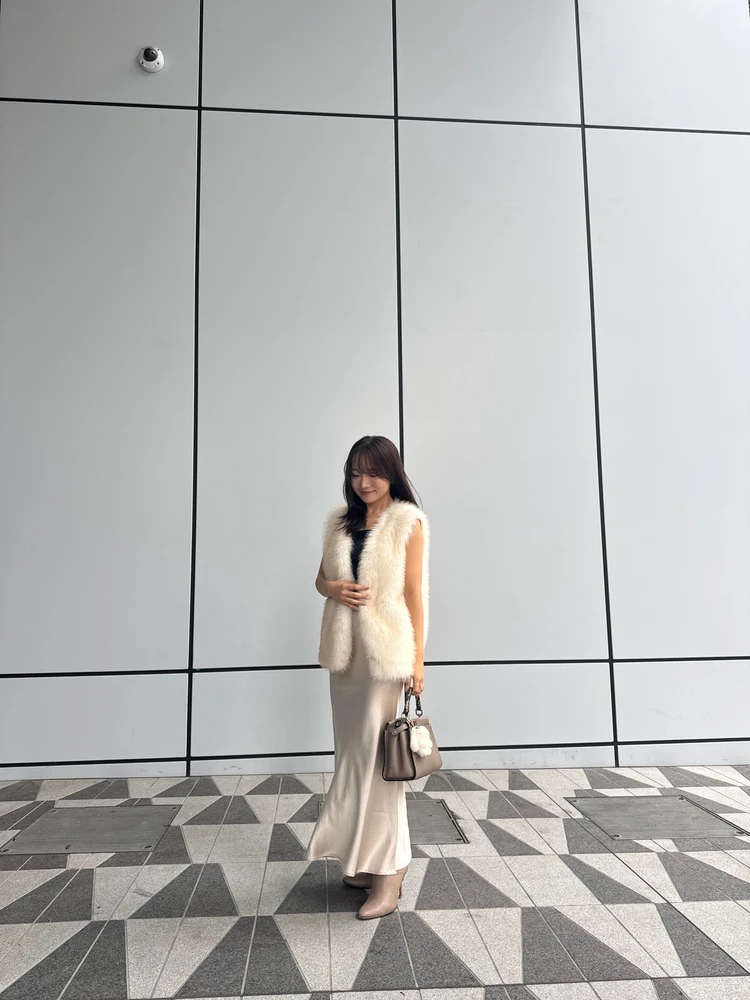 【ur's】サテンマーメイドマキシスカートで、秋の大人プチプラ着回しコーデ♡_5_1