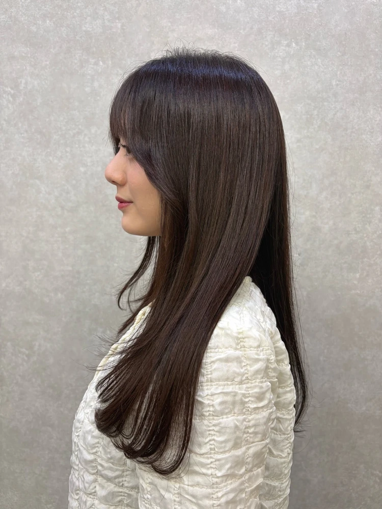 30代 髪型 ロングのサイド