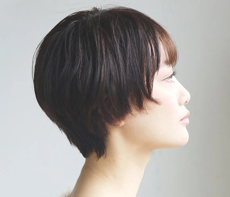 30代ー40代髪型・ショートボブのサイド