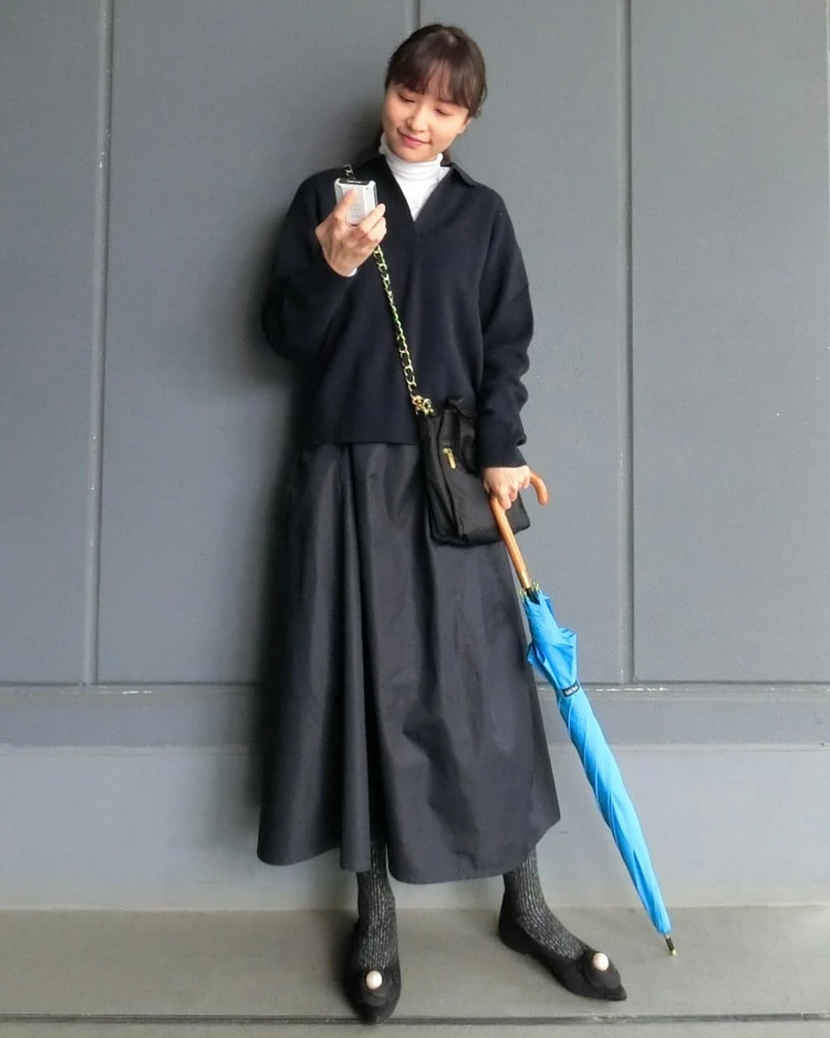 【雨の日コーデ】撥水機能もあるクムウ_ダイアナのニットシューズで快適に_6