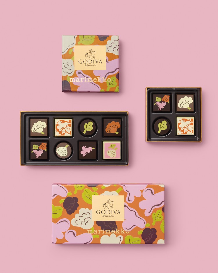 ゴディバ×Marimekko コレクション アソートメント 4粒入、8粒入