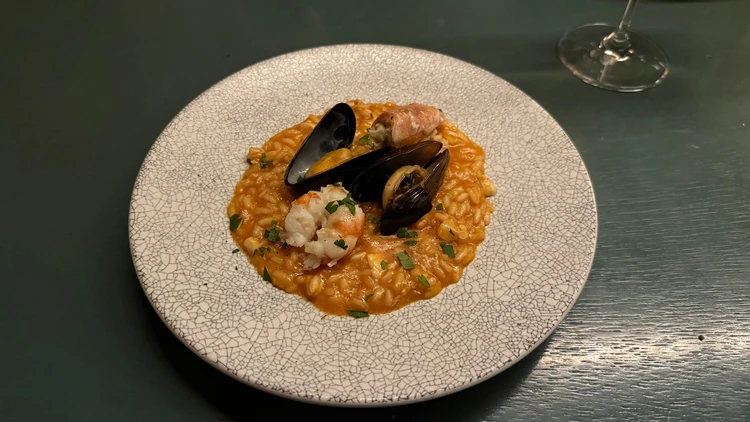  【清澄白河】絶品リゾットとワインで大人の記念日ディナー♡ブラウンベロアワンピコーデ_7