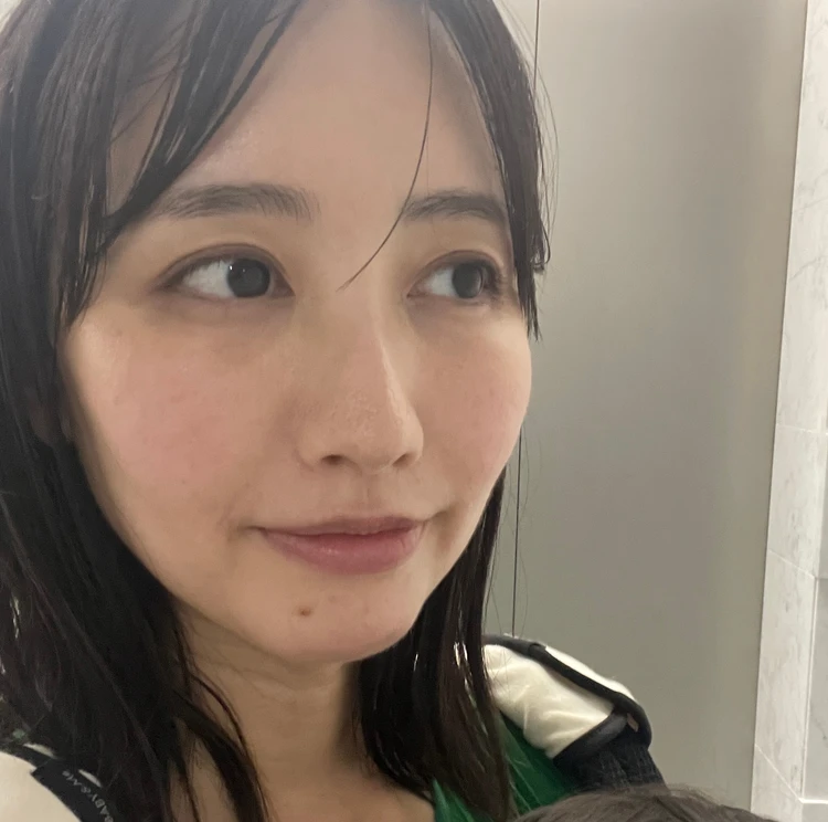 新作お試し後の顔