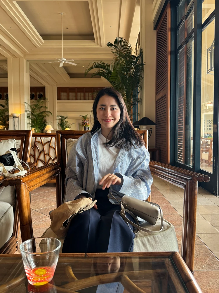 1日目のシャツコーデ