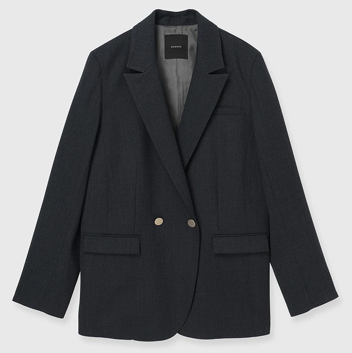 アニュアンス　ベーシックダブルジャケット　GREY