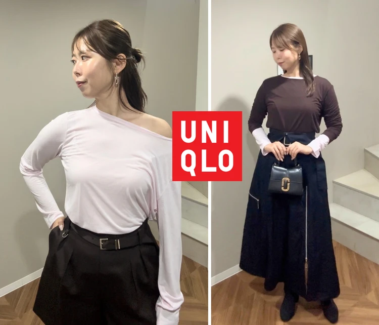 【UNIQLO(ユニクロ)】1,990円で着こなし無限大!重ね着からワンショル風まで叶うシアーTが万能すぎる