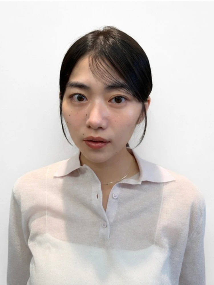 30代髪型・ミディアムの正面